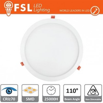 Downlight LED IP20 12W 6500K 900LM 110° FORO:160mm