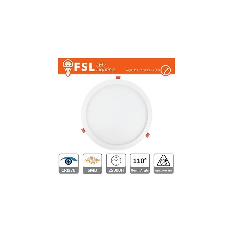 Downlight LED IP20 18W 6500K 1450LM 110° FORO:215mm