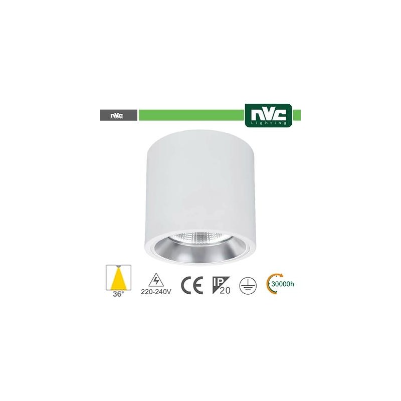 Downlight surfacing - IP20 15W 1100LM 3000K 36°