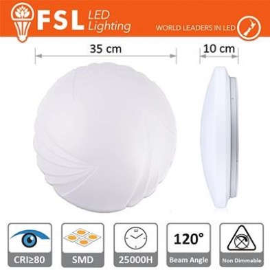 Ceiling Light 26W - 3000K 1680LM 120º 350X100mm CRI80