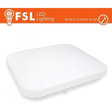 Plafón LED cuadrado IP20 25W 5700K 33x6,8cm