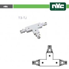 Connector  T  Track T3 - White Color