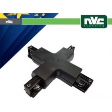 Connector  X  Carril EUROTRACK - Color negro