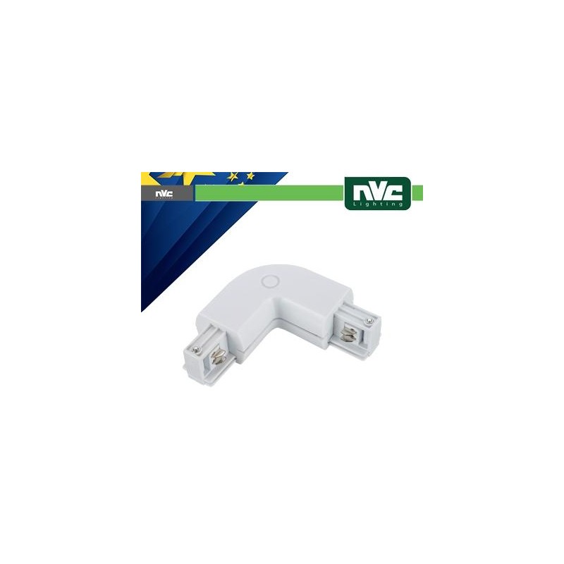 Connector  L  Track EUROTRACK - White Color