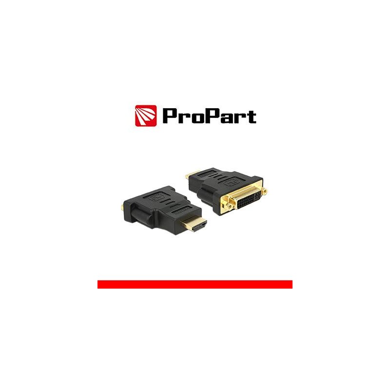 Adaptar. Enchufe HDMI (19PIN) - Toma DVI-D Dual Link (24+5)