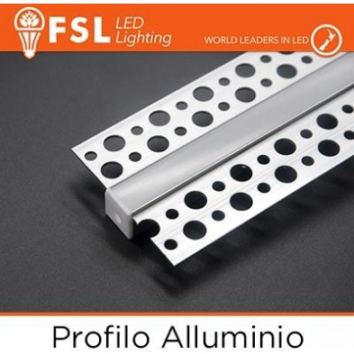 Perfil de aluminio 6063 - Satén - 2 metros