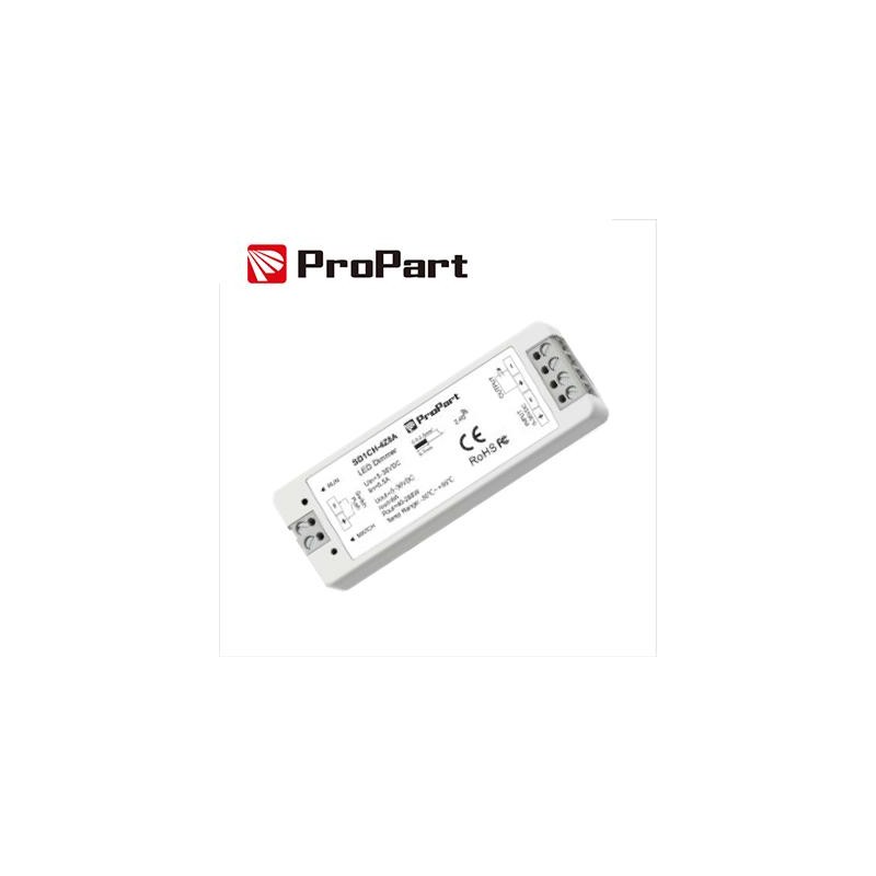 Dimmer receiver with push button 5/36V, 1ch*8A, RF 2.4G 