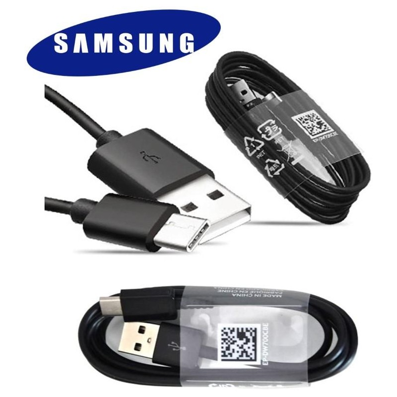 EP-DW700CBE Cable de datos Samsung Type-C negro  1,5 m