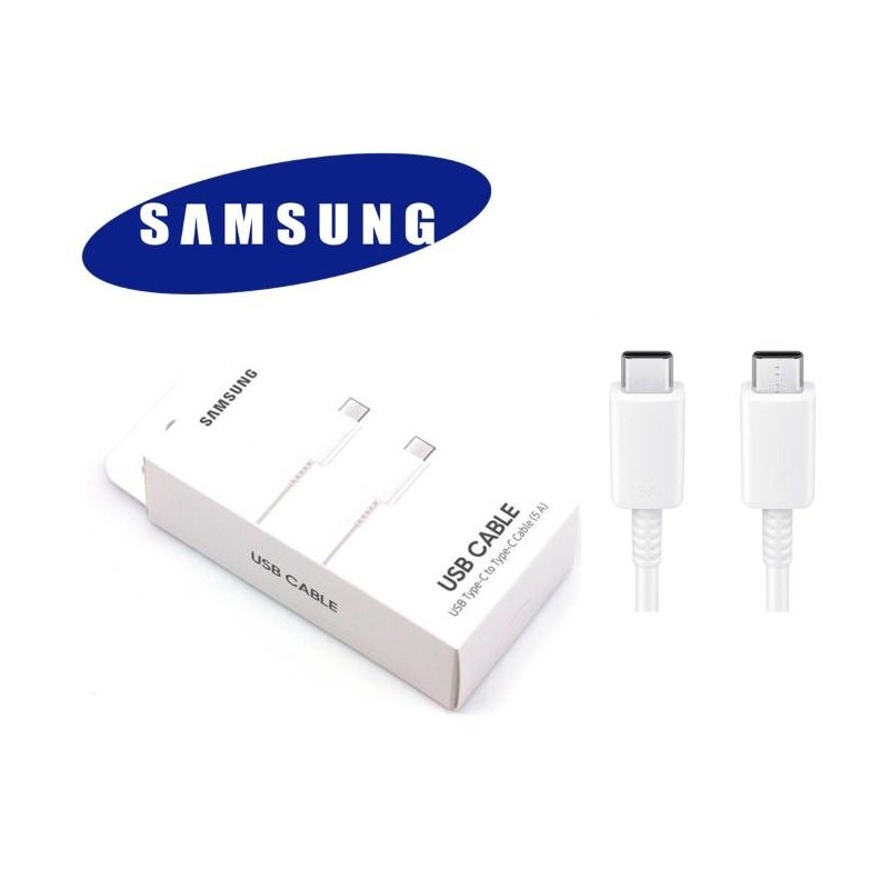 EP-DN975BWE Cable de datos Samsung Type-C / Type-C Blanco 5A