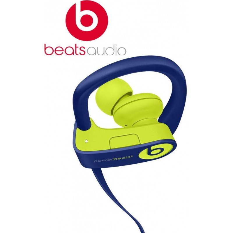 Beats Powerbeats 3 Wireless Earphones Blue Yellow