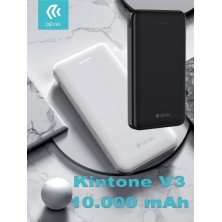 Kintone Series Power Bank 10000Mah 2.1 A. White