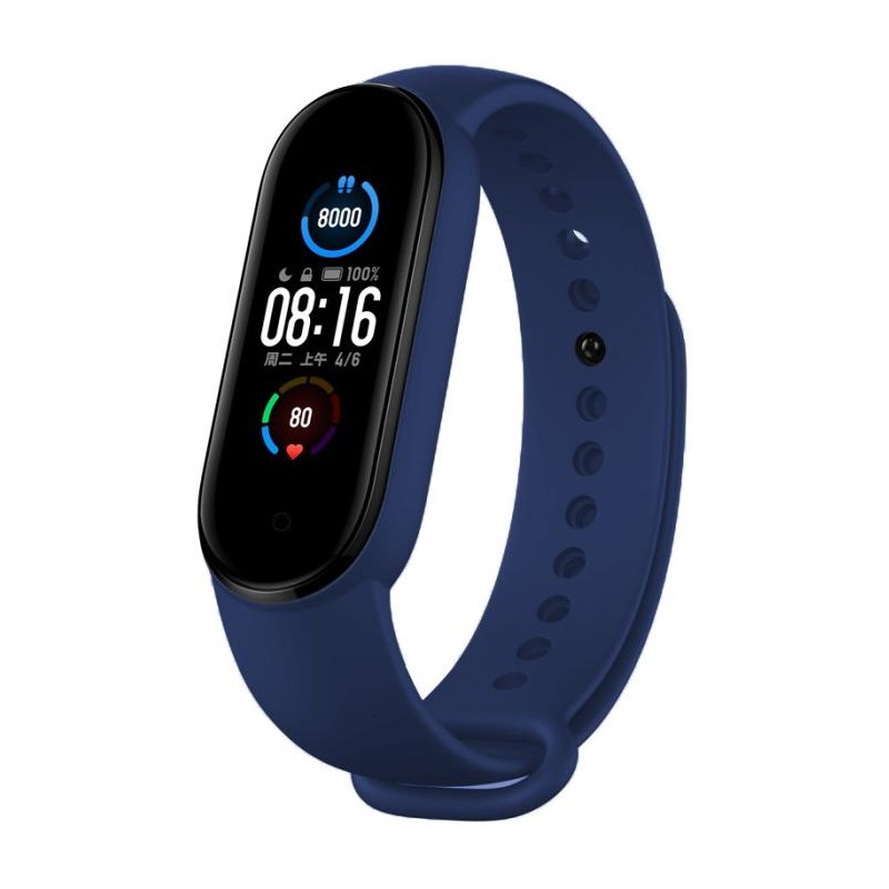 Deluxe sport silicone watch band for Mi 5 Blue