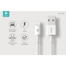 Smart cable for data & charge Apple iOS7&10 1.2 mt