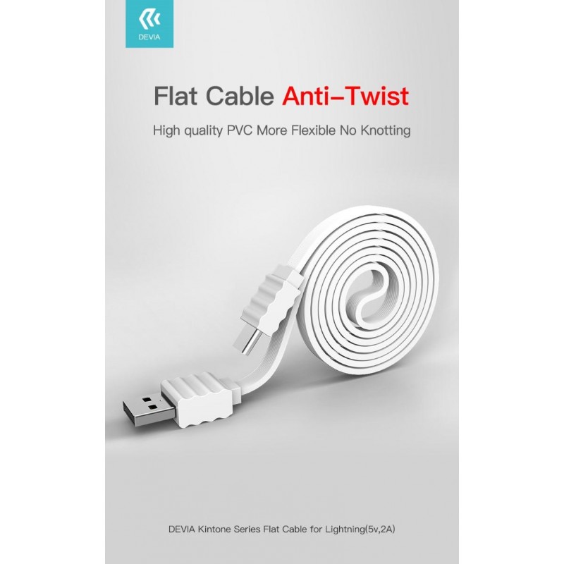 Flat cable for Lightning (5V,2A)