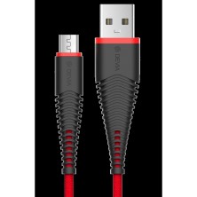 Fish 1 Android Cable m-Usb 1.5mt Rojo
