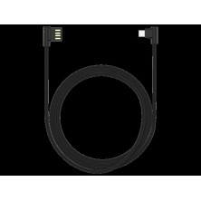King Cable USB - Type-C angled 90° Black