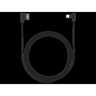 King Cable USB - Type-C angled 90° Black
