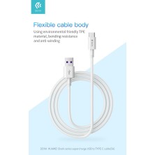 Shark series supercharge USB to TYPE-C Cable (5A 1.5M) White