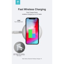 Allen Series Ultra-thin Wireless Charger V2 15W White