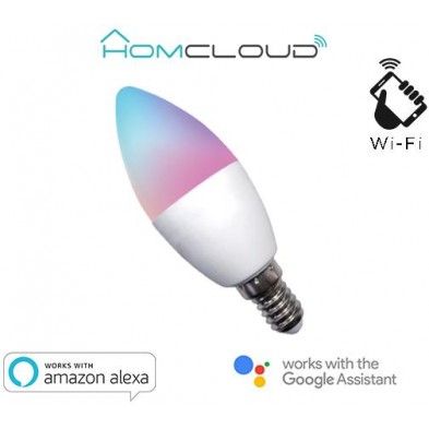 Smart Wi-FI RGB+WARM WHITE Dimmable Bulb E14