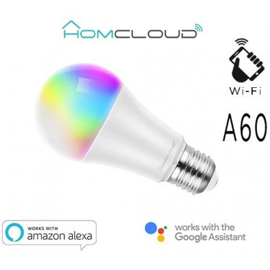 RGB + bombilla Wi-Fi blanco caliente E27 A60 regulable