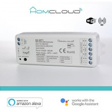Receptor DIM +pulsador 12/36V DC, 2CH*5A, Wi-Fi+RF 2.4G CCT