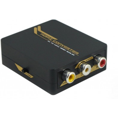 Mini Convertitore Video da Composito ad HDMI, upscaler 1080p