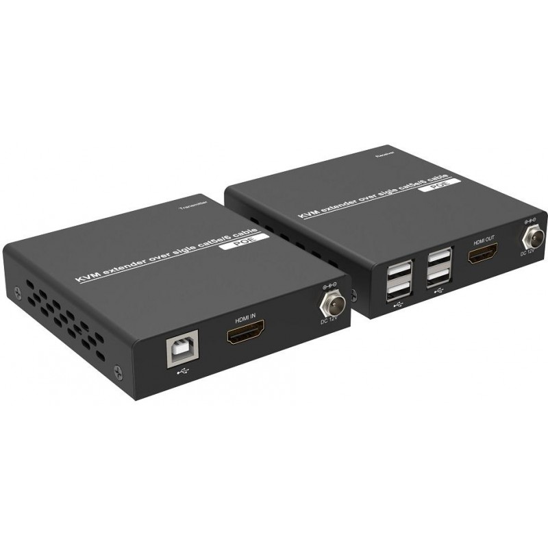 HDMI Extender by single UTP 100M, Support KVM50M USB2.0 Port