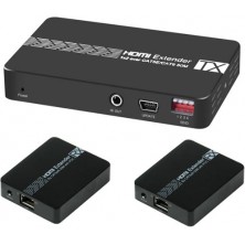 Divisor HDMI 1X2 sobre Cat5e / cat6 50m con IR POC