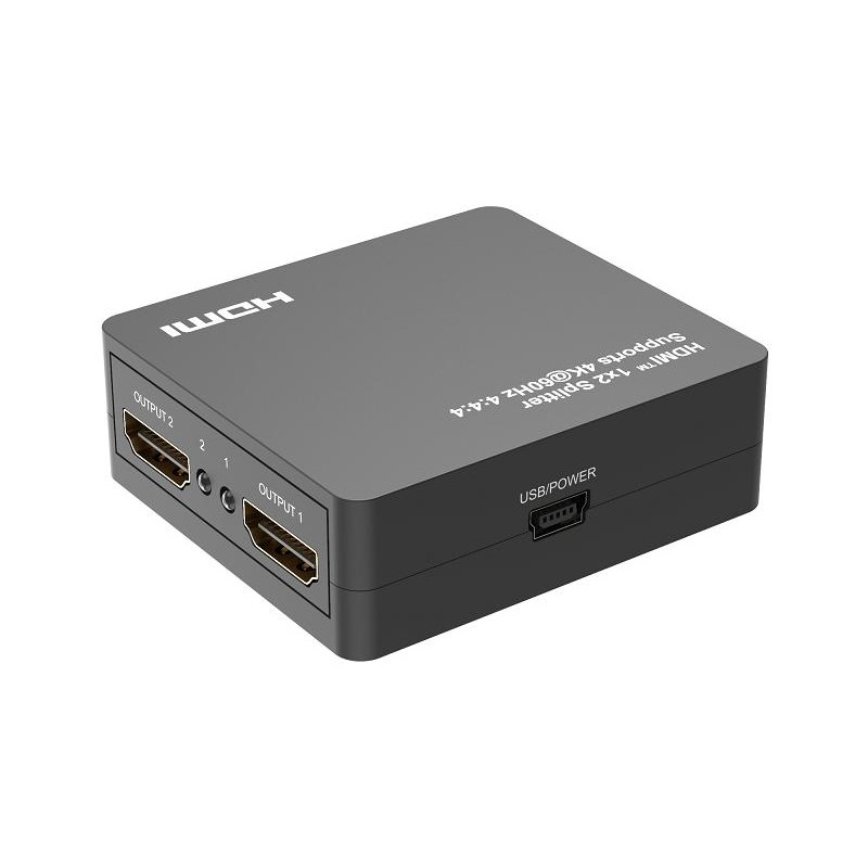 HDMI Mini Splitter  1X2   4K2K@60Hz, downscaler 1080P