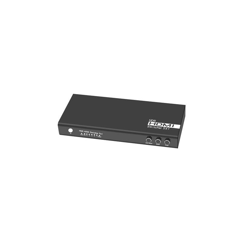 HDR 18G HDMI 2.0 Switch 5x1 with auto on/off