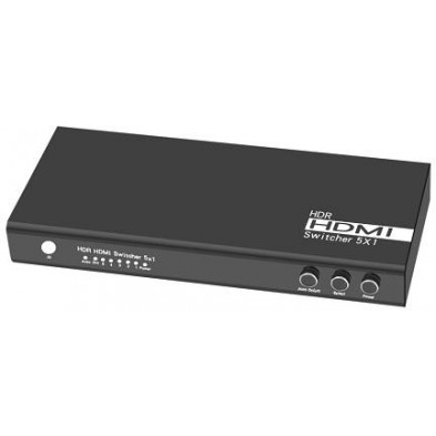 HDR 18G HDMI 2.0 Switch 5x1 with auto on/off