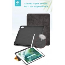 Leather Case with Pencil Slot iPad Pro 11 Black A1980 A2013