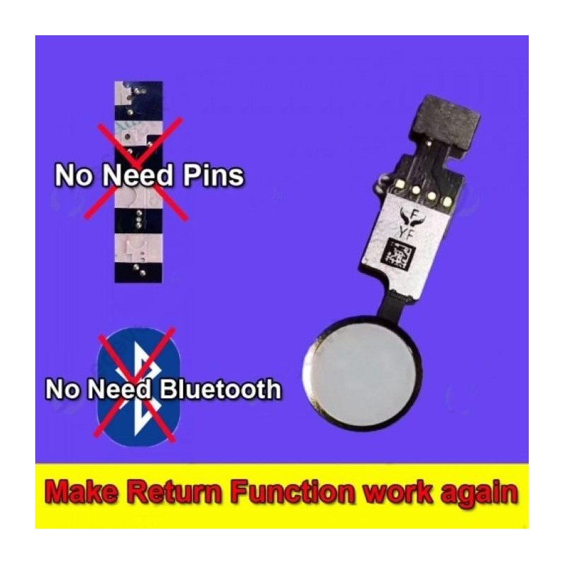 iPhone 7/8/7/8+ No bluetooth Home button Return Repair Black