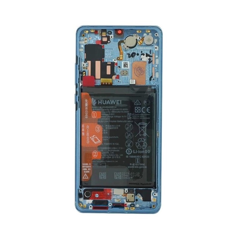 LCD for Huawei P30 Pro 02352PGE Service Pack Aurora blue