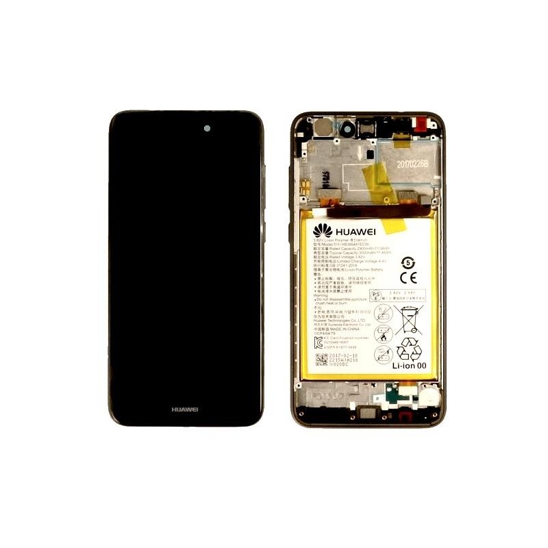 Lcd + Frame Huawei P8 Lite 2017 PRA-LX1 with Battery Black