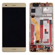 LCD + Touch Original With Frame for Huawei P9 Gold