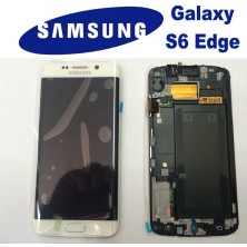 LCD + TOUCH ORIGINAL FOR GALAXY S6 EDGE WHITE GH97-17162B