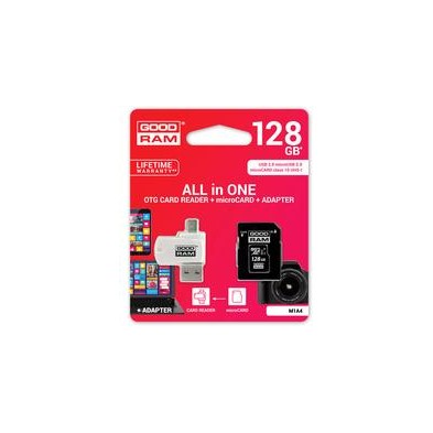 microSD 128GB CARD clase 10 + adaptador + lector de tarjetas