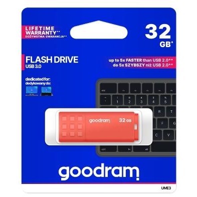 Pendrive GoodRAM 128GB UME3 orange USB 3.0 - retail blister