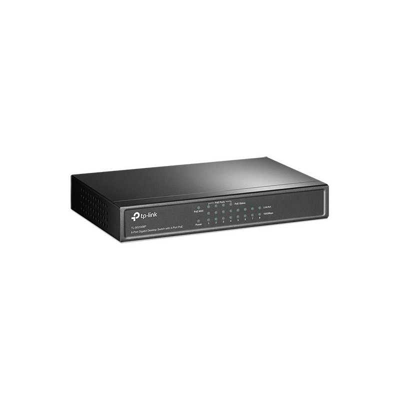 Desktop switch 8 port gigabit 4 port PoE 55W TL-SG1008P