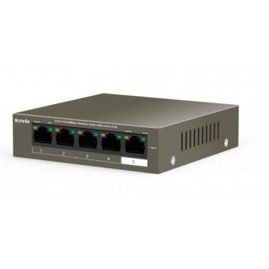 Switch Desktop 5 puertos 10/100 con 4 PoE 35W TEF1105P-4-38W