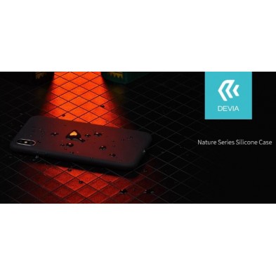 Liquid silicone case for iPhone X Black