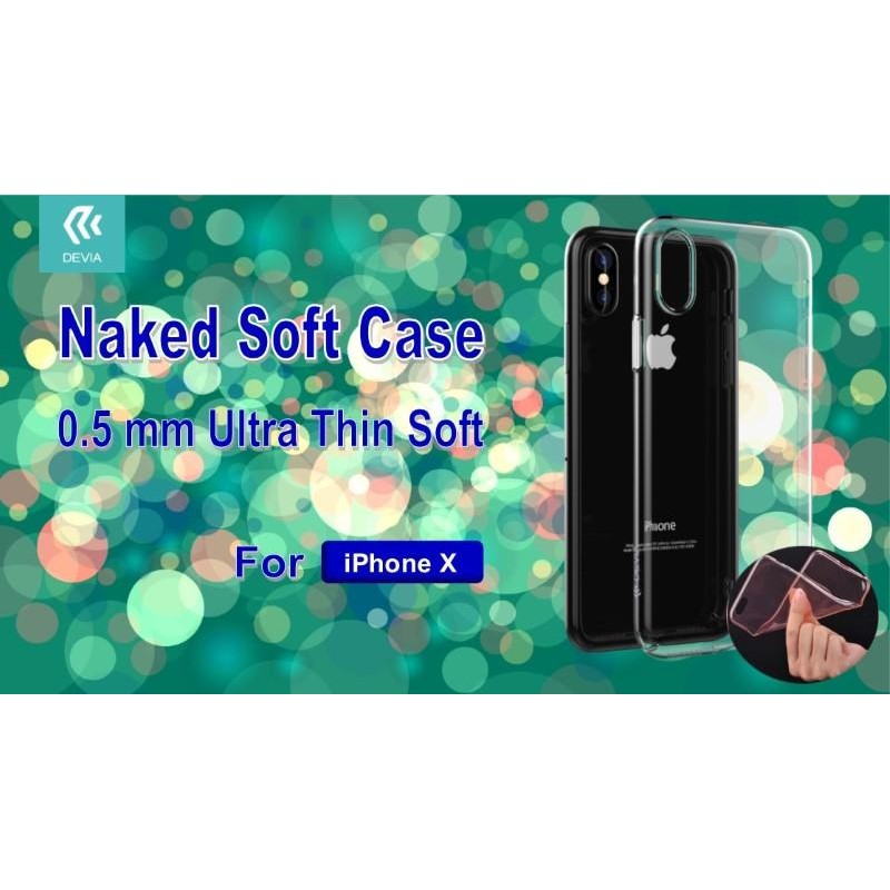Naked Soft Case 0.5mm for iPhone X Clear