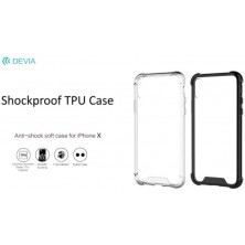 Shockproof TPU Case Devia for iPhone X Clear