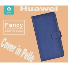 Fancy Case Leather for Huawei P9 Navy