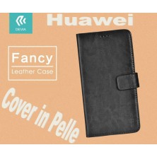 Fancy Case Leather for Huawei P8 Lite Black