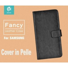 Case Leather Fancy for Samsung A7 2016 Black
