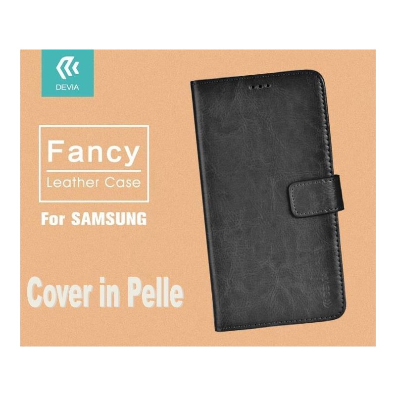 Case Leather Fancy for Samsung GALAXY S7 Black