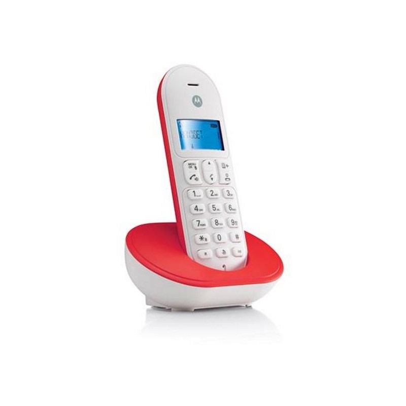 Motorola T101 Cordless Dect Phone Rojo